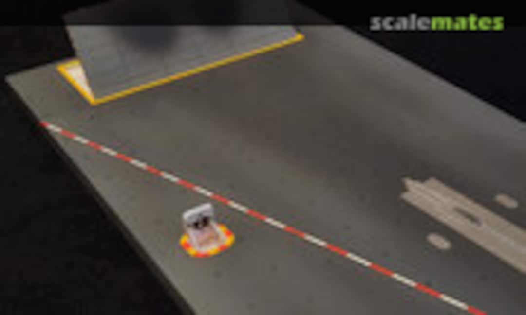 Carrier flight deck with jet blast deflector 1:72