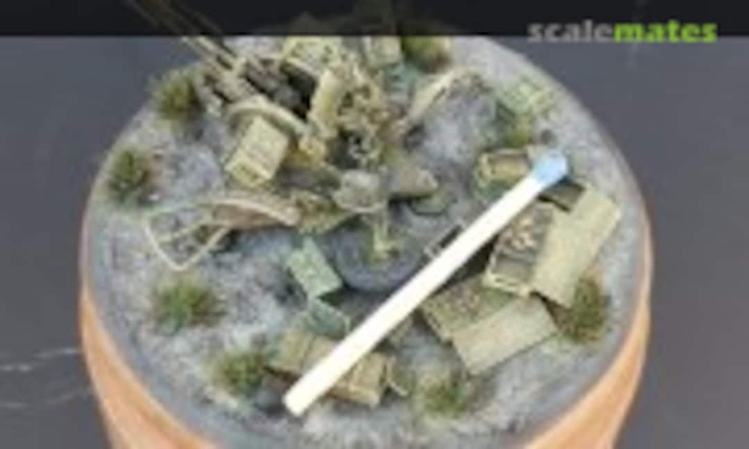 ZU-23-2 légvédelmi ágyú a kaliber38mmtől 1:72