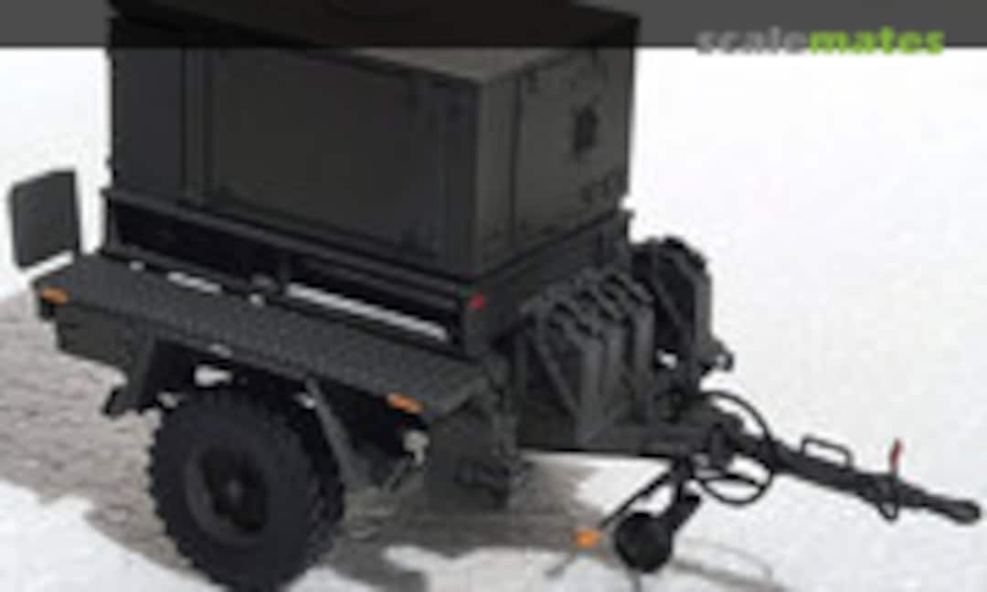 Anhänger 2-Rad 1,5t (BW-Typ 2300127 bzw. -128) mit SEA 30kW 1:35