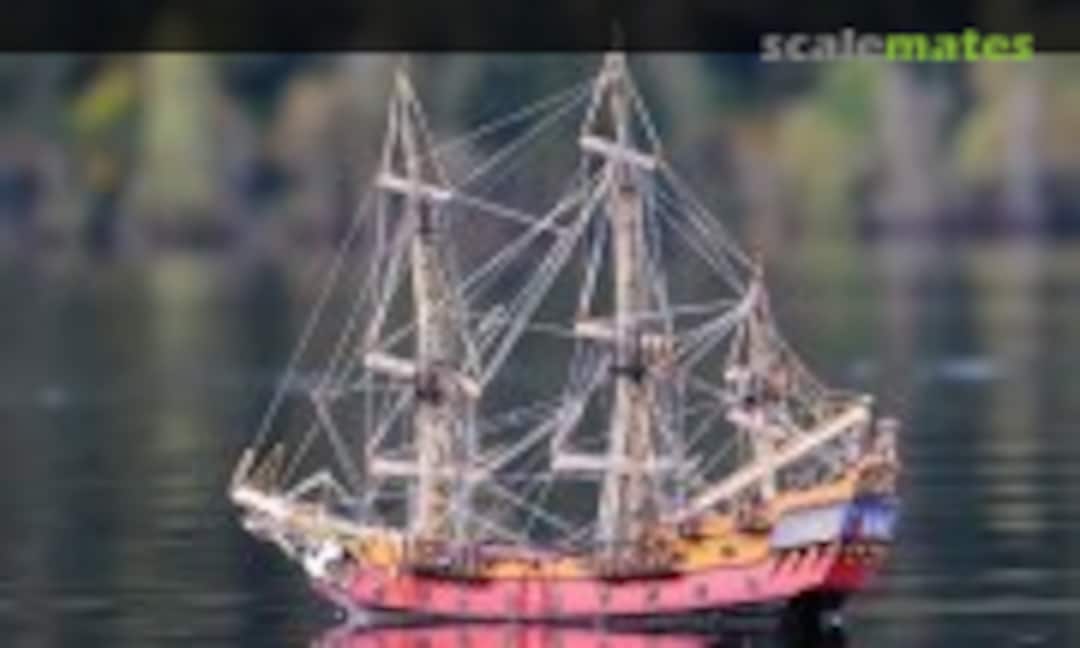 Segelschiff, 18. Jahrhundert (späteres Piratenschiff) 1:72