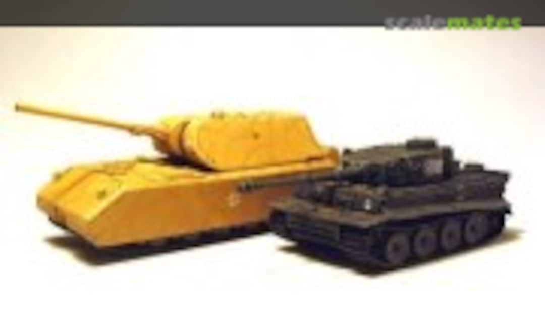 German Heavy Tank Maus and Tiger I Early 1:144 Minitank