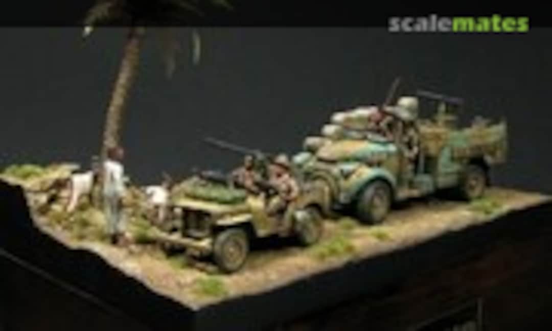 LRDG Chevrolet 30 CWT & Willys Jeep 1:76