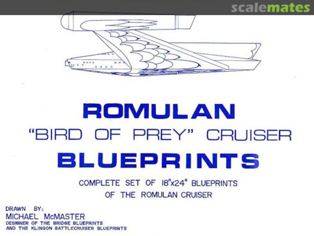 Cover Romulan "Bird of Prey" Cruiser Blueprints Galactic Designs and Productions Cover Romulan "Bird of Prey" Cruiser Blueprints Galactic Designs and Productions
