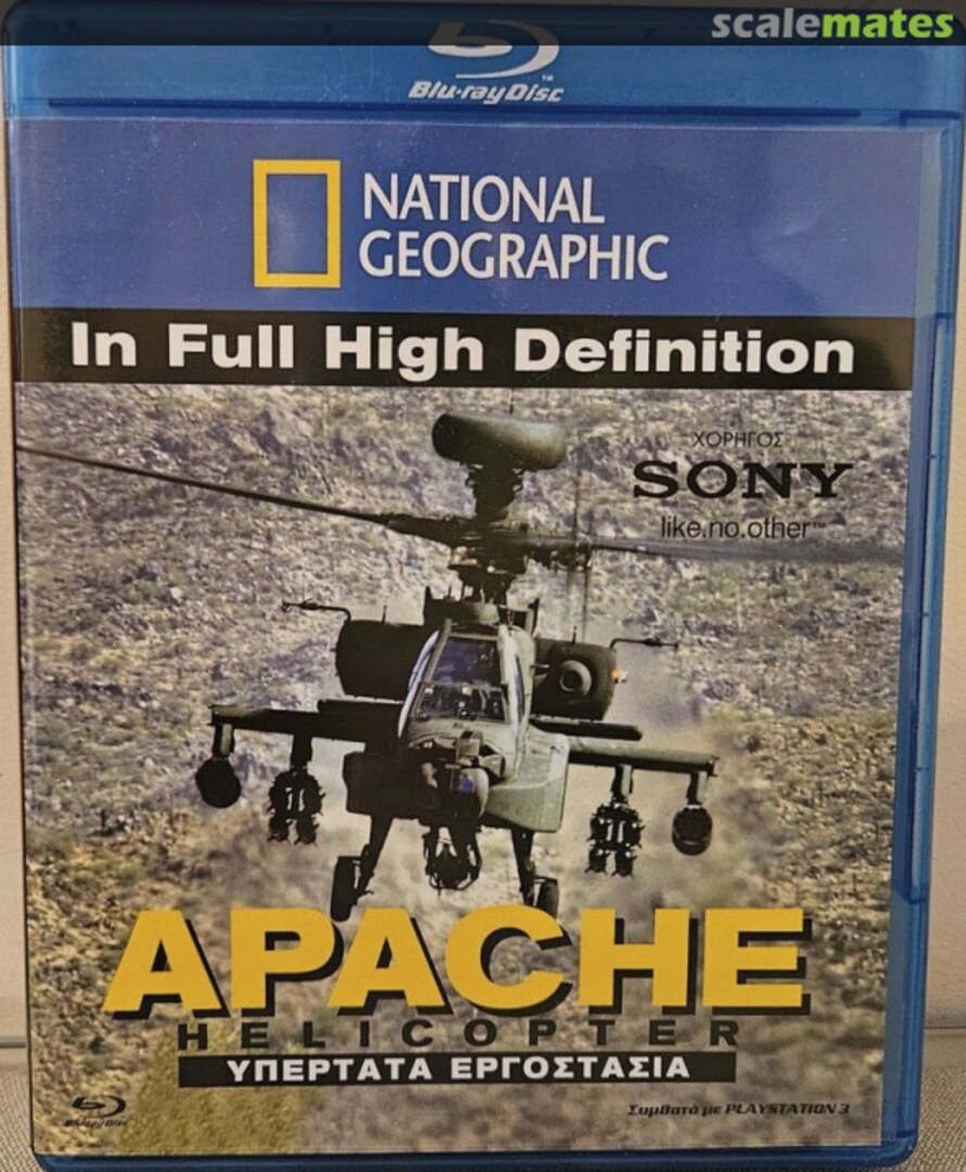 Cover AH-64 APACHE HELICOPTER (BLU-RAY) National Geographic Cover AH-64 APACHE HELICOPTER (BLU-RAY) National Geographic