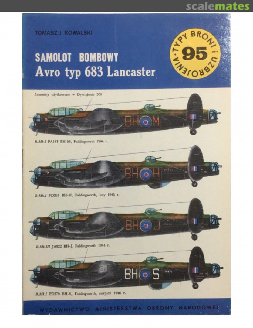 Cover Samolot bombowy Avro typ 683 Lancaster 95 Wydawnictwo MON Cover Samolot bombowy Avro typ 683 Lancaster 95 Wydawnictwo MON