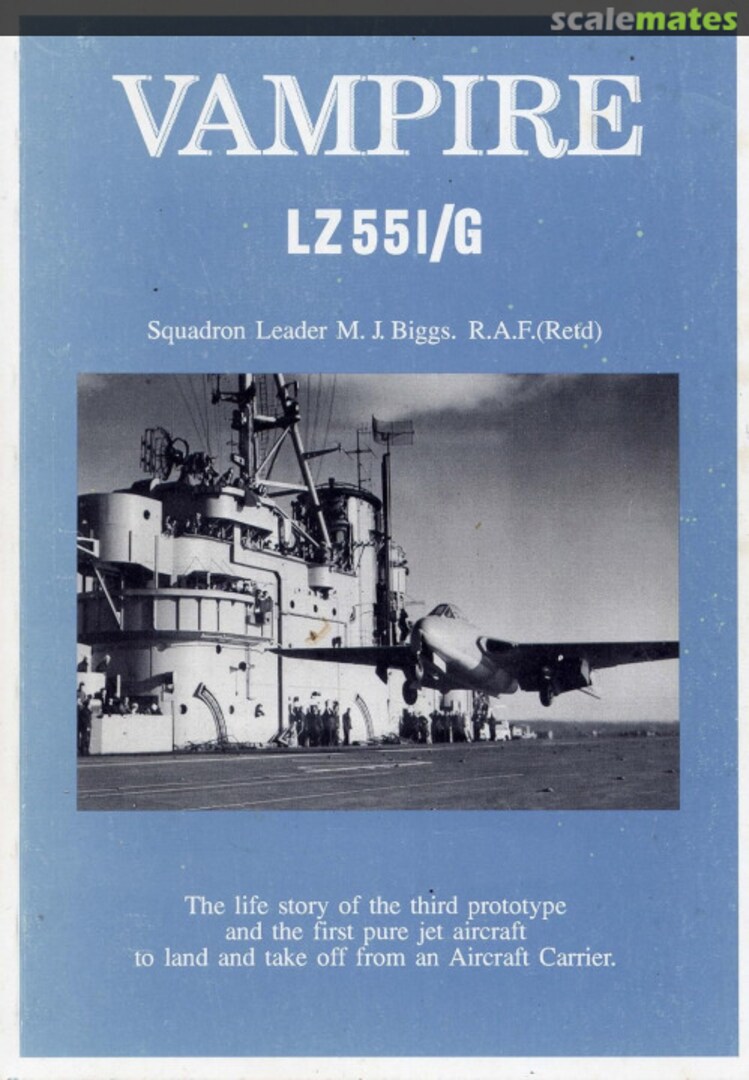 Cover Vampire LZ551/G 6 Society of Friends Fleet Air Arm Museum Cover Vampire LZ551/G 6 Society of Friends Fleet Air Arm Museum
