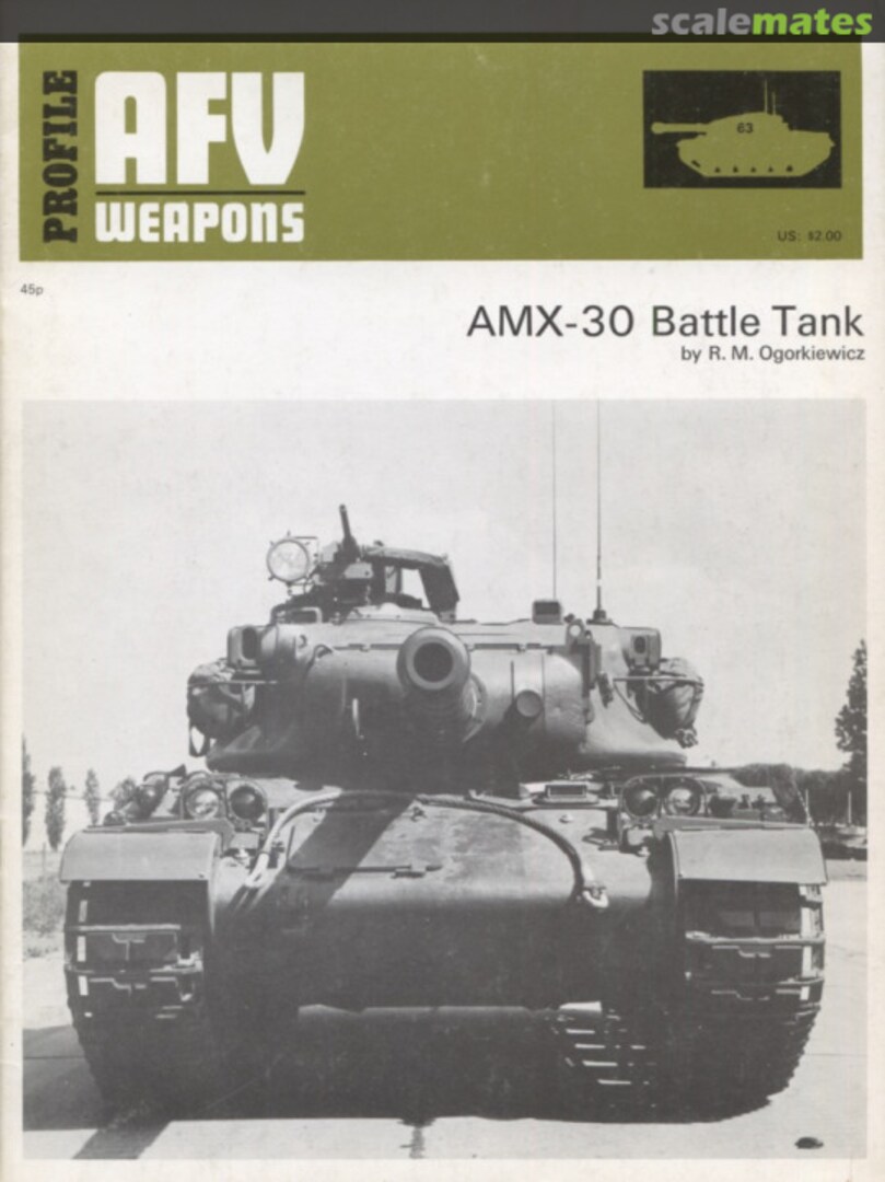 Cover AMX-30 Battle Tank 63 Profile Publications