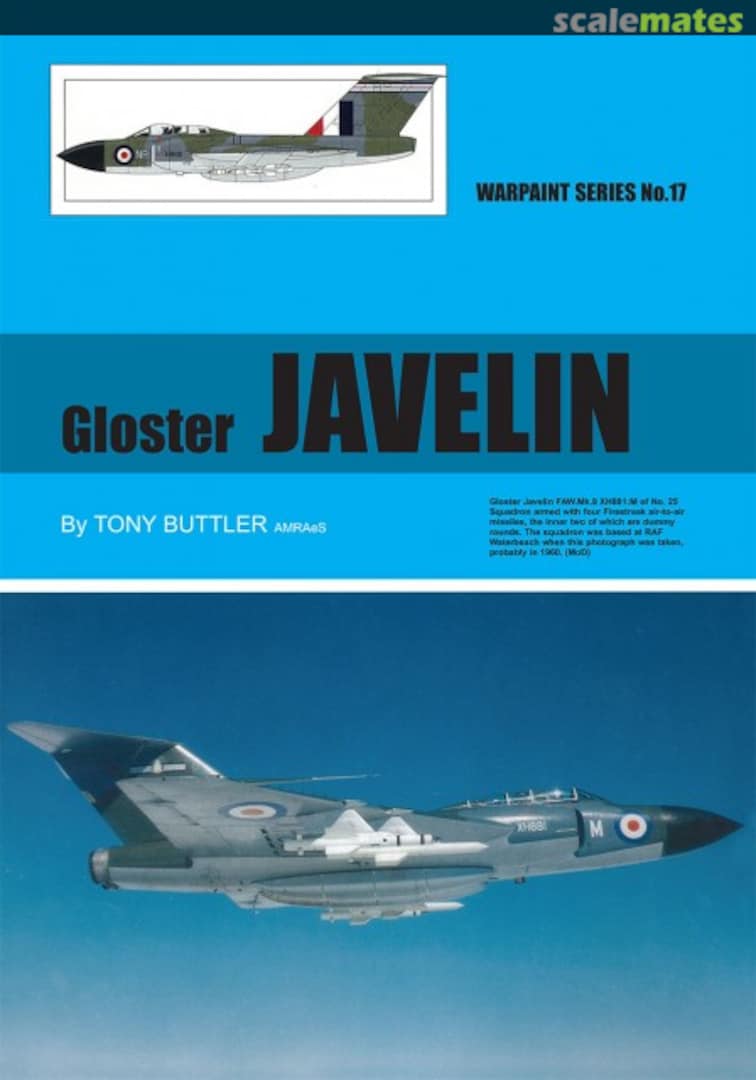 Cover Gloster Javelin 17 Warpaint Books Limited Cover Gloster Javelin 17 Warpaint Books Limited