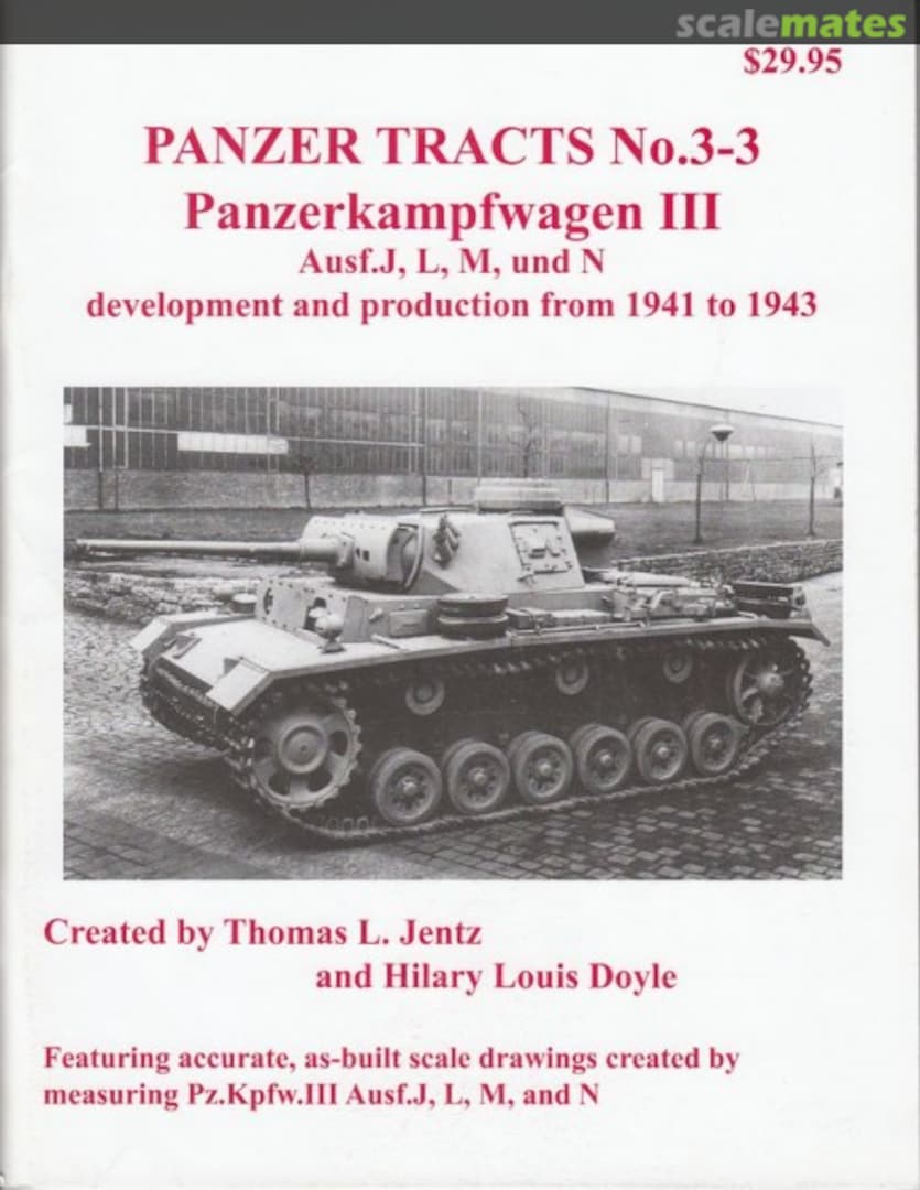 Cover Panzerkampfwagen III Ausf.J, L, M und N 3-3 Panzer Tracts Cover Panzerkampfwagen III Ausf.J, L, M und N 3-3 Panzer Tracts