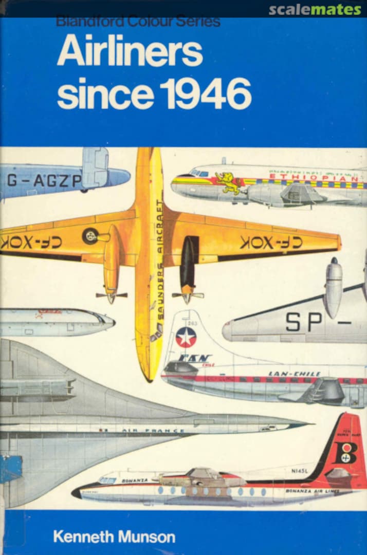 Cover Airliners Since 1946  Blandford Press