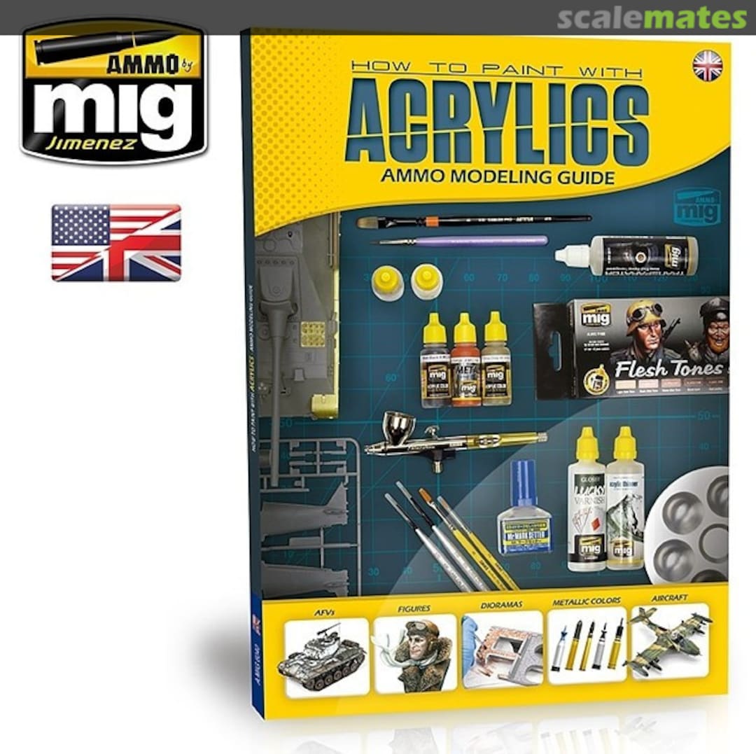 Cover How to Paint with Acrylics (A.MIG-6040)  Ammo by Mig Jimenez