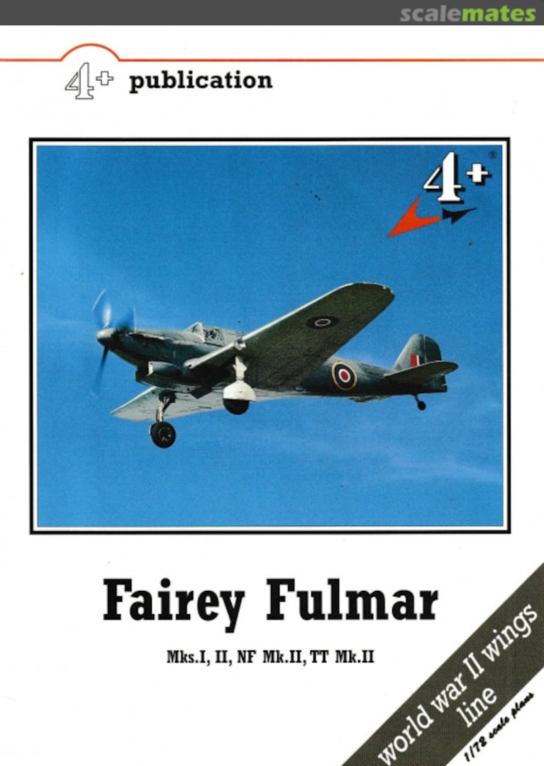Cover Fairey Fulmar 4+013 4+ Publications