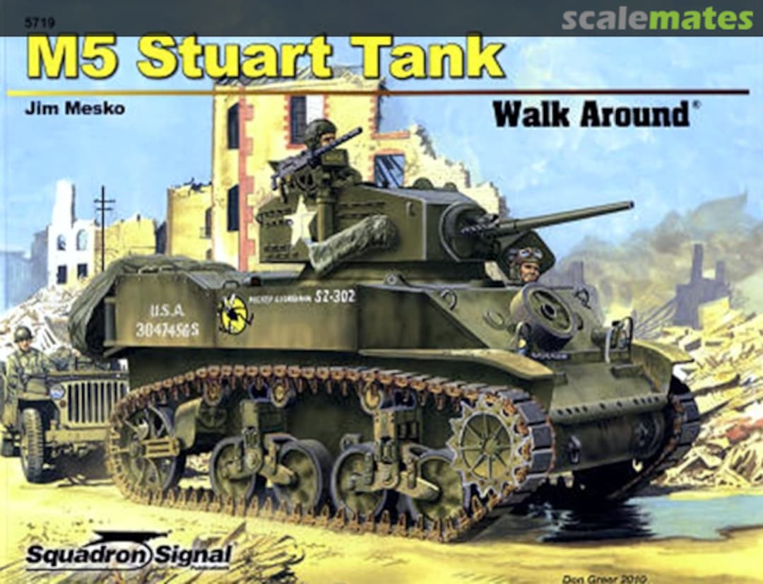 Cover M5 Stuart Tank 5719 Squadron/Signal Publications