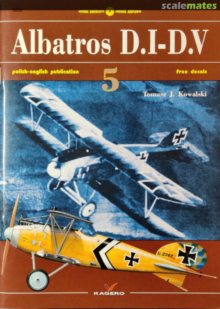 Cover Albatros D.I-D.V 5 Kagero Cover Albatros D.I-D.V 5 Kagero
