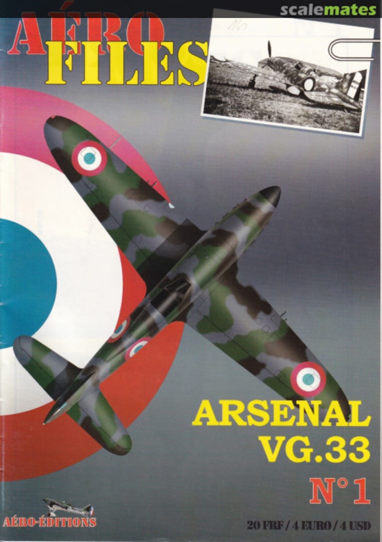 Cover Arsenal VG.33 1 Aéro-Éditions International Cover Arsenal VG.33 1 Aéro-Éditions International