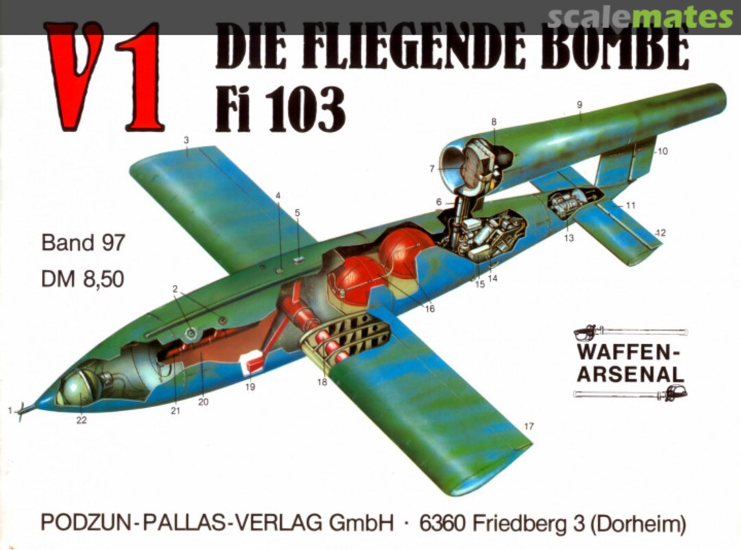Cover V1 Die fliegende Bombe Fi 103 97 Podzun-Pallas-Verlag
