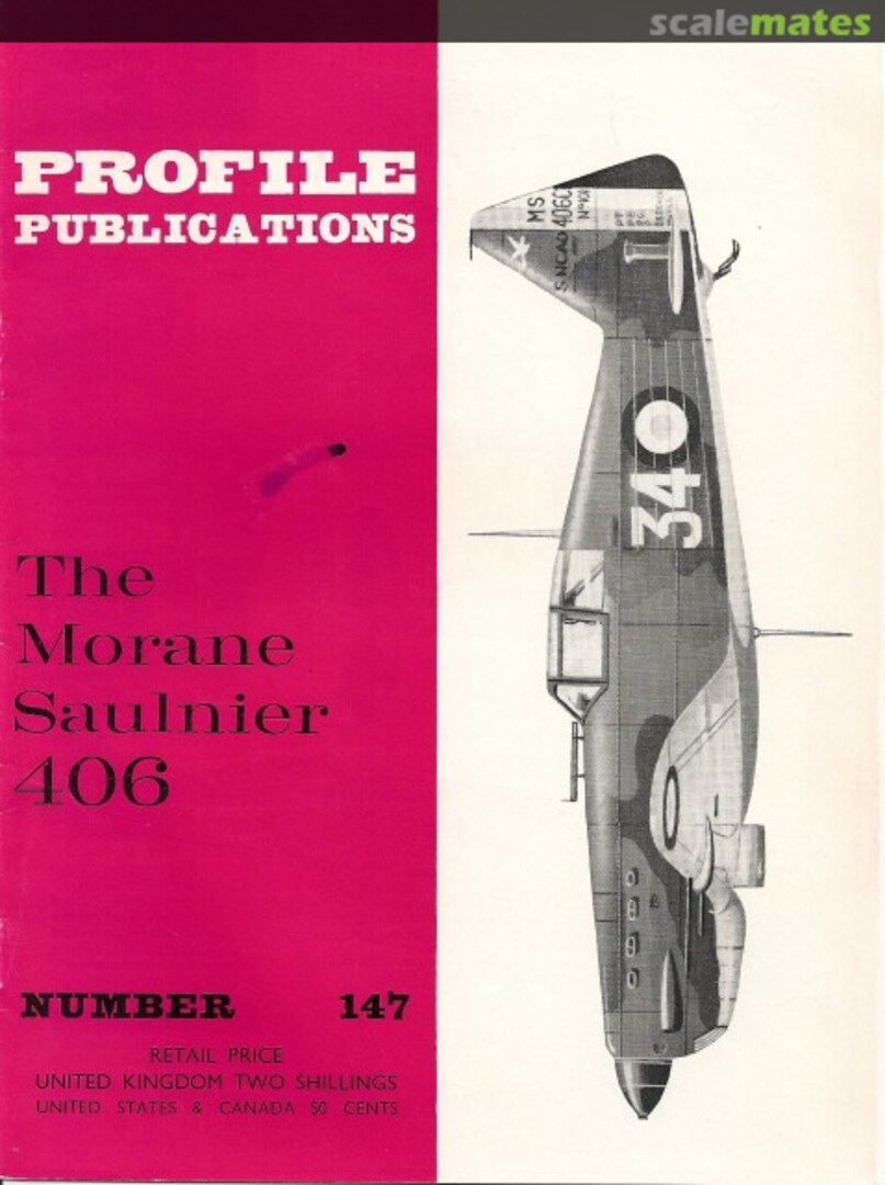 Cover The Morane Saulnier 406 147 Profile Publications Cover The Morane Saulnier 406 147 Profile Publications