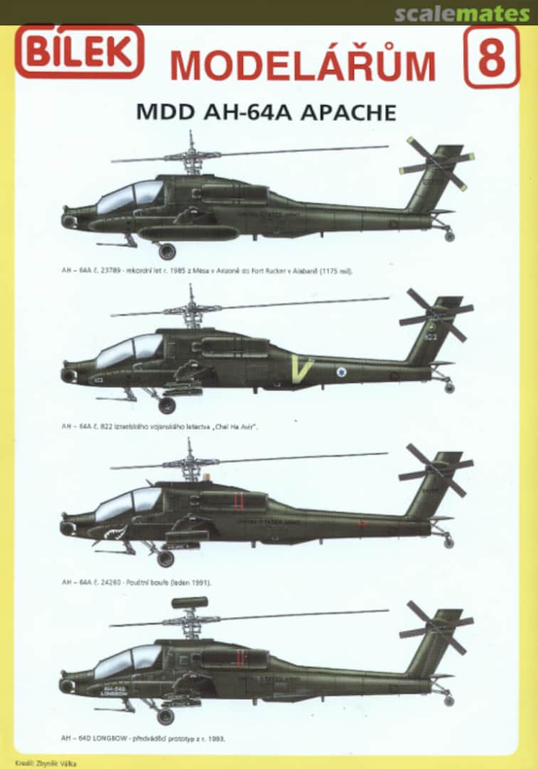 Cover MDD AH-64A Apache 8 Bilek Cover MDD AH-64A Apache 8 Bilek