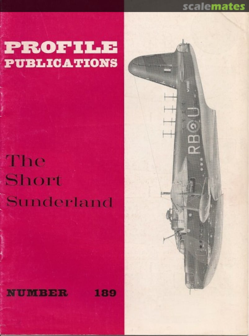 Cover The Short Sunderland 189 Profile Publications Cover The Short Sunderland 189 Profile Publications