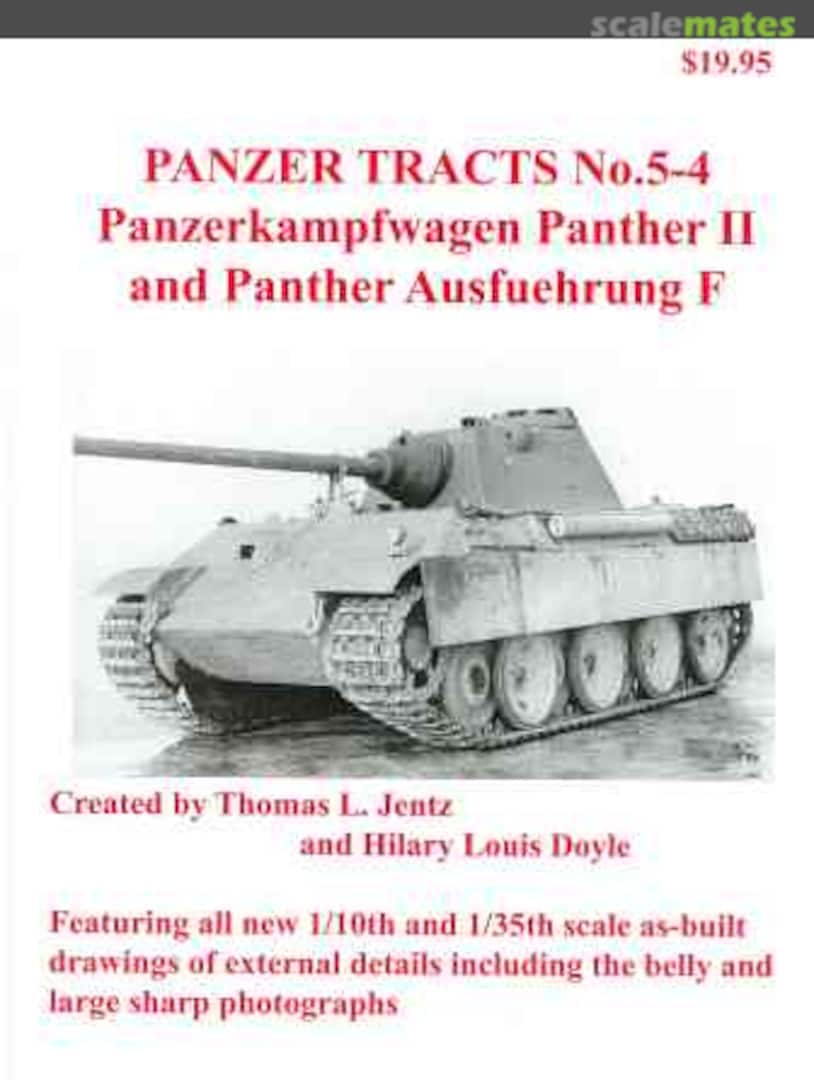 Cover Panzerkampfwagen Panther II and Panther Ausfuehrung F 5-4 Panzer Tracts Cover Panzerkampfwagen Panther II and Panther Ausfuehrung F 5-4 Panzer Tracts