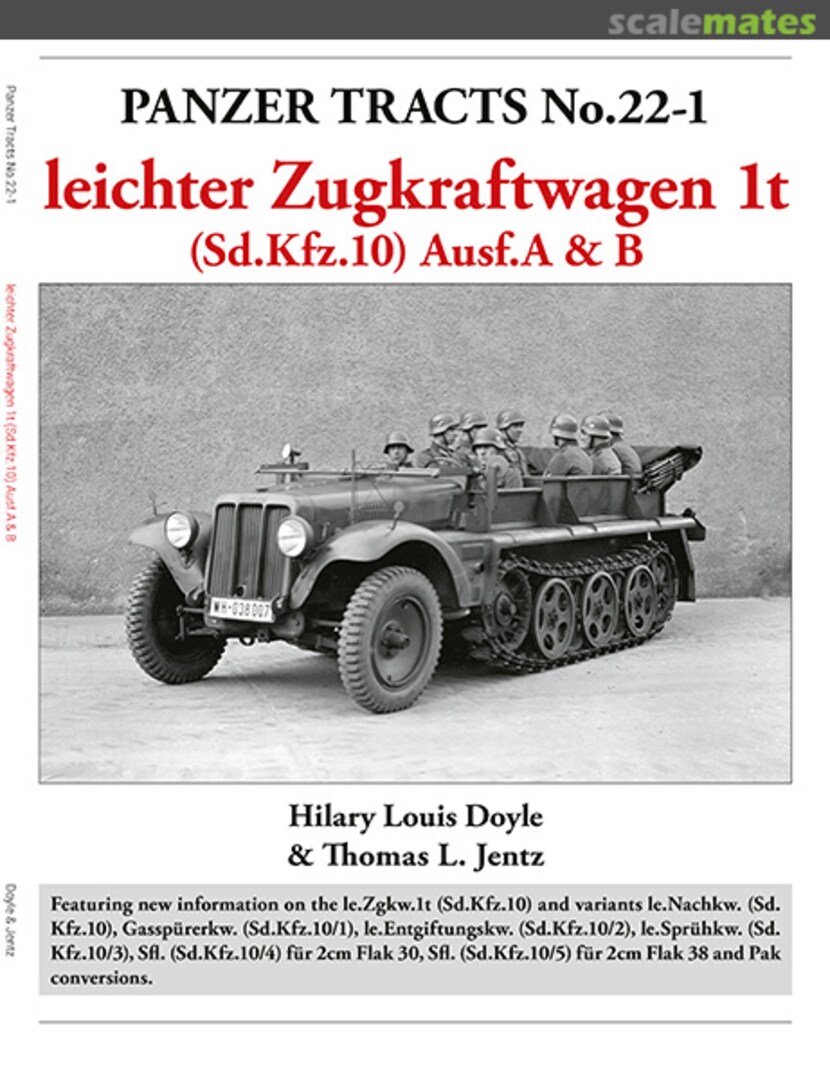 Cover leichter Zugkraftwagen 1t (Sd.Kfz.10) Ausf.A &amp; B 22-1 Panzerwrecks