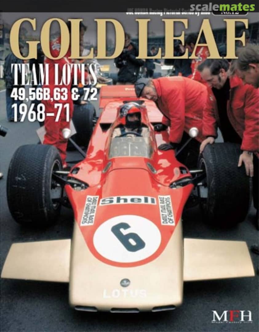 Cover Gold Leaf Team Lotus 49, 56B, 63 & 72 1968-71 12 Model Factory Hiro Cover Gold Leaf Team Lotus 49, 56B, 63 & 72 1968-71 12 Model Factory Hiro