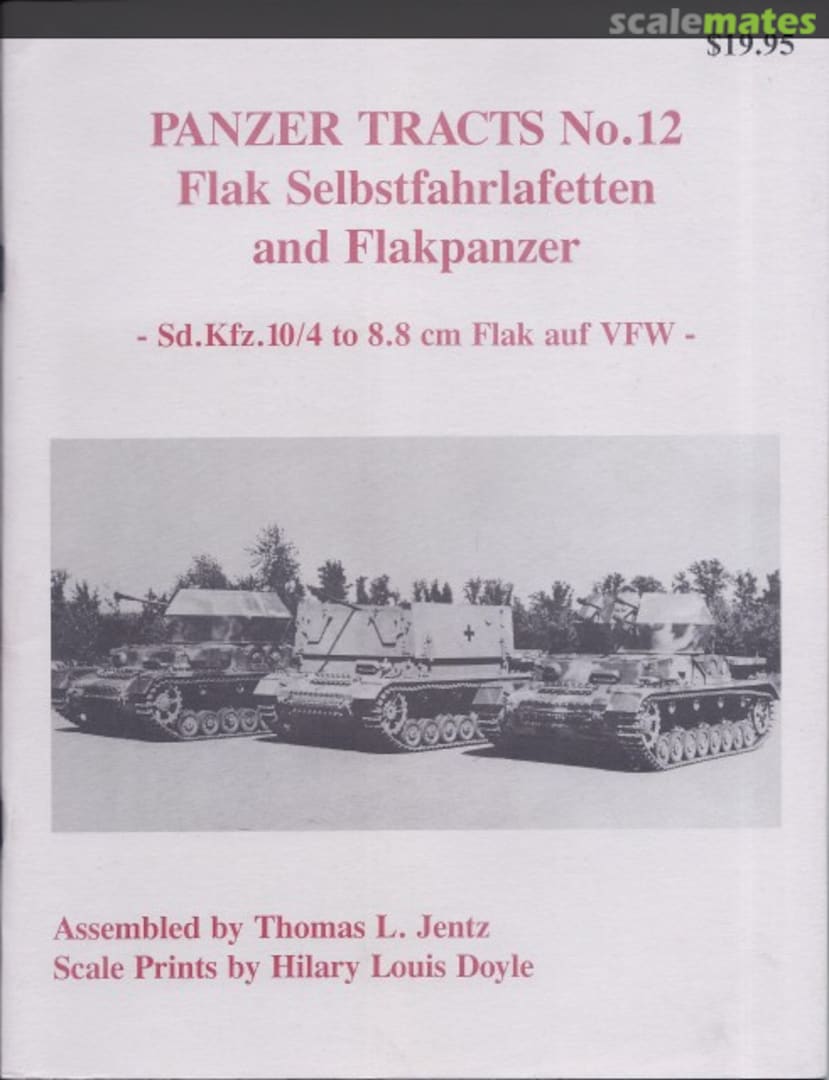 Cover Flak Selbstfahrlafetten and Flakpanzer 12 Panzer Tracts