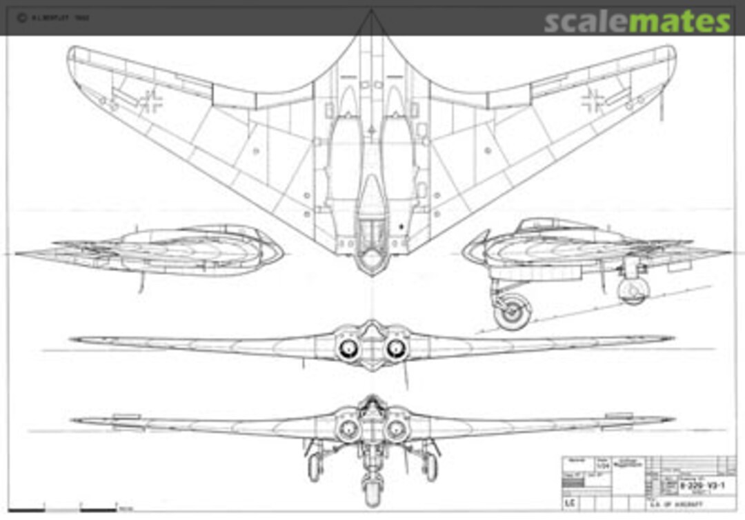 Cover Horten Ho229 V3 drawings Self-published Cover Horten Ho229 V3 drawings Self-published