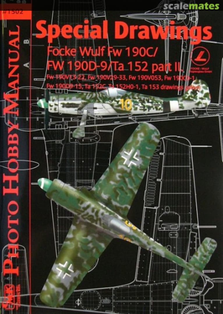 Cover Special Drawings Focke Wulf Fw 190 part II. 1502 CMK Cover Special Drawings Focke Wulf Fw 190 part II. 1502 CMK