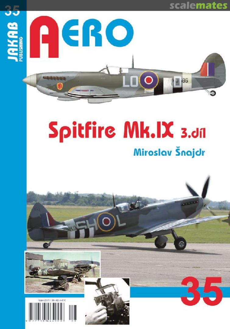 Cover Spitfire Mk.IX 3.díl 35 Jakab Publishing Cover Spitfire Mk.IX 3.díl 35 Jakab Publishing