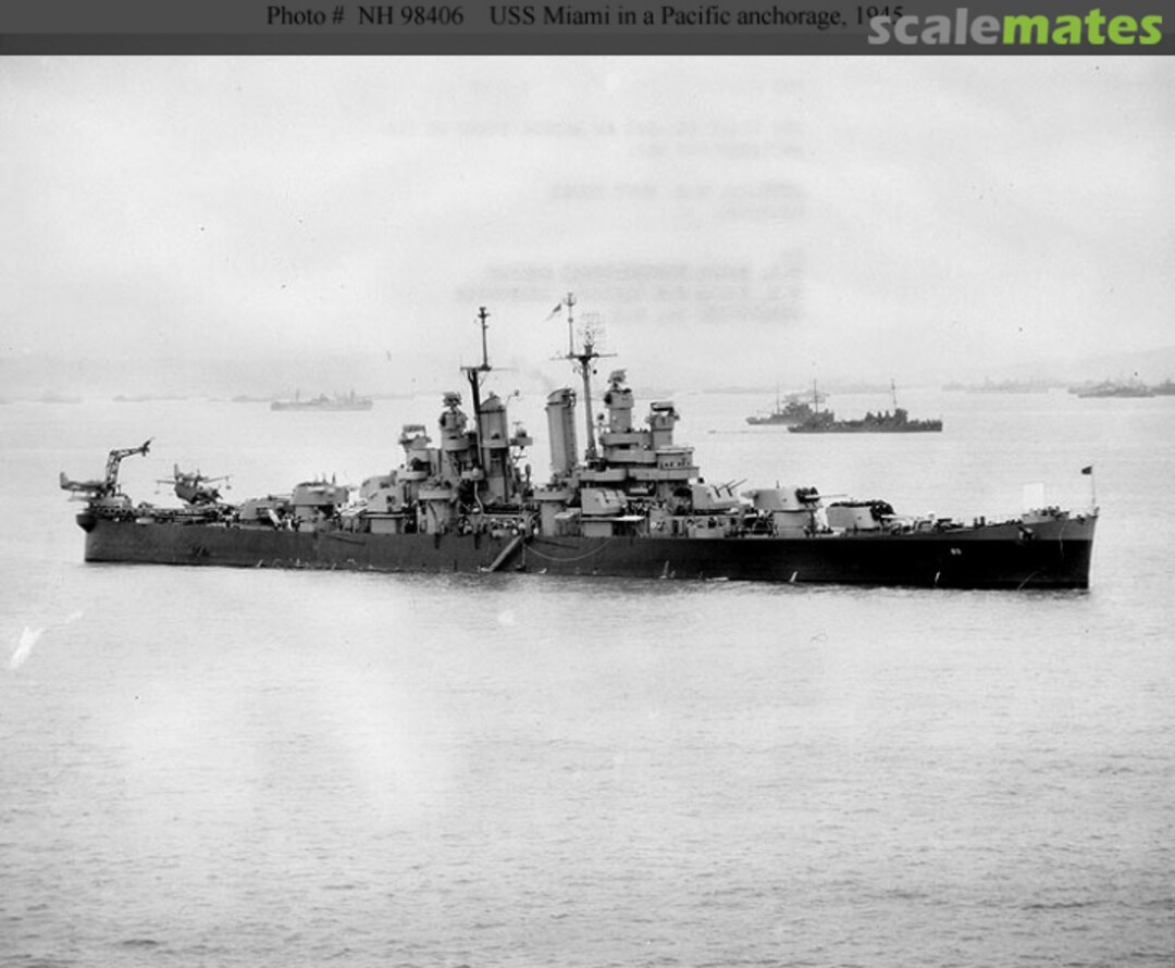 Cover Cleveland-class light cruiser USS Miami CL-89 (1946) Model Monkey Cover Cleveland-class light cruiser USS Miami CL-89 (1946) Model Monkey