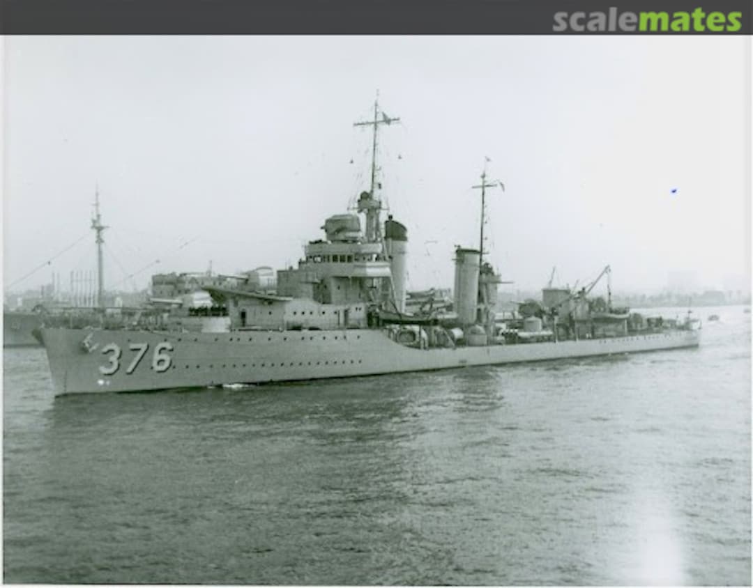 Cover Mahan-class destroyer USS Cushing DD-376 Model Monkey Cover Mahan-class destroyer USS Cushing DD-376 Model Monkey