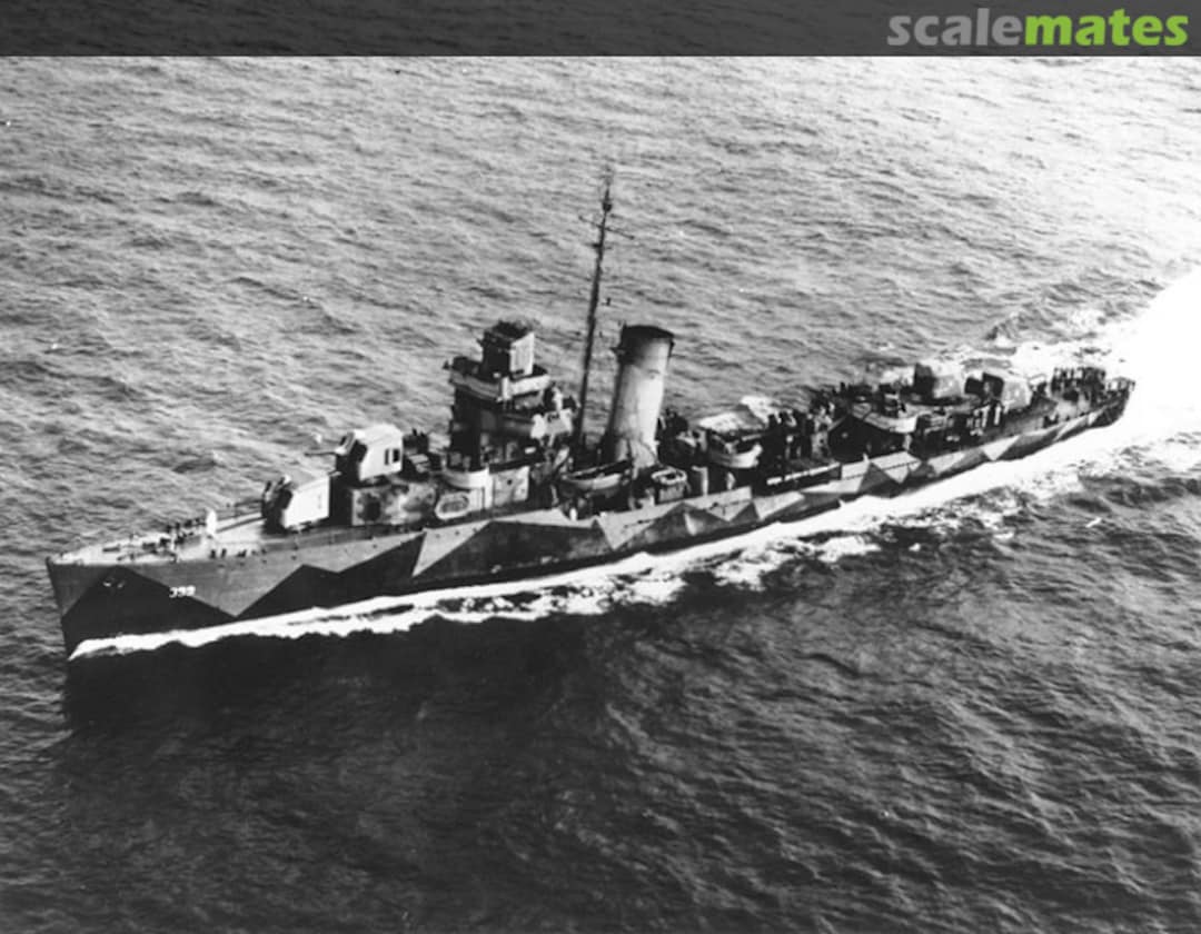 Cover Benham-class destroyer USS Lang DD-399  Model Monkey