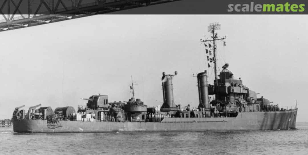 Cover Gleaves-class destroyer USS Davison DD-618 Model Monkey Cover Gleaves-class destroyer USS Davison DD-618 Model Monkey