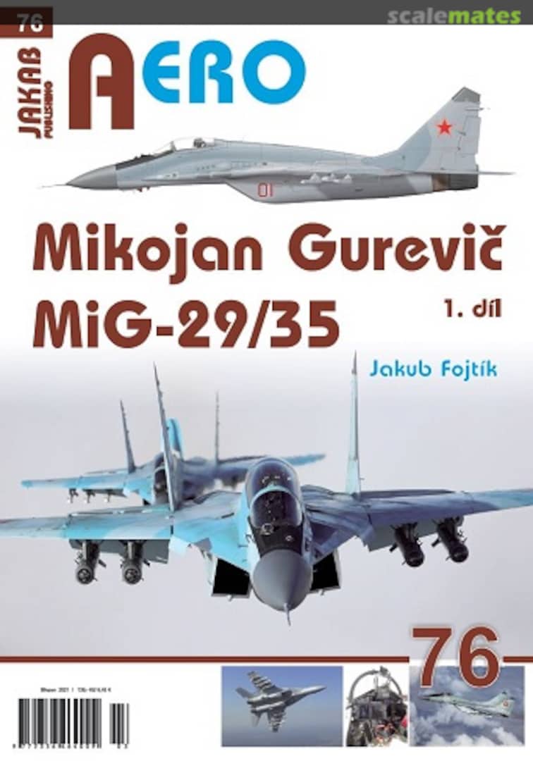 Cover Mikojan Gurevič MiG-29/35 1.díl 76 Jakab Publishing