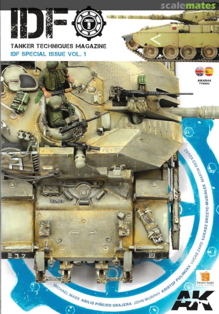 Cover IDF (content: AML-90, M51, Merkava Mk I, D9R, Shot-Cal Dalet, Nagmachon, Magach 7C Gimel, How Anti-slip) 1 AK Interactive Cover IDF (content: AML-90, M51, Merkava Mk I, D9R, Shot-Cal Dalet, Nagmachon, Magach 7C Gimel, How Anti-slip) 1 AK Interactive