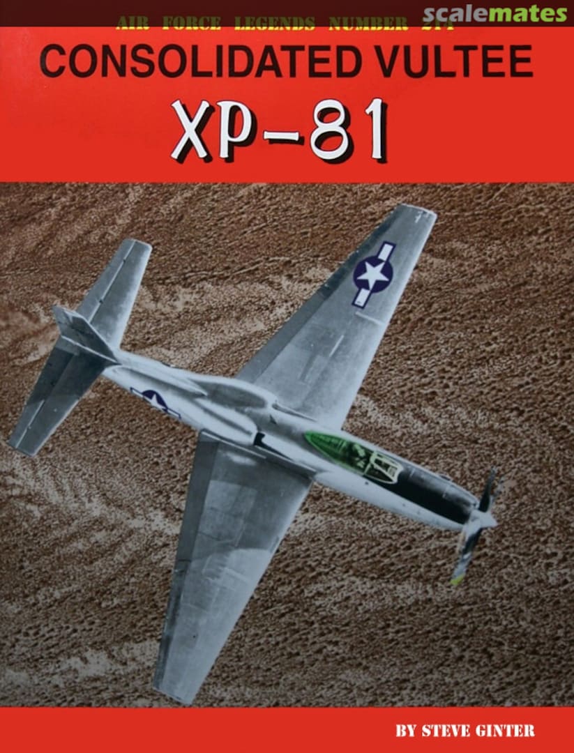 Cover Consolidated Vultee XP-81 214 Ginter Books Cover Consolidated Vultee XP-81 214 Ginter Books
