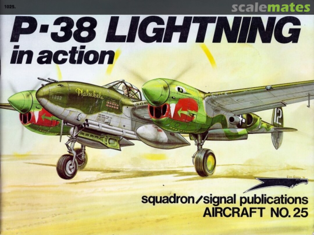 Cover P-38 Lightning 1025 Squadron/Signal Publications