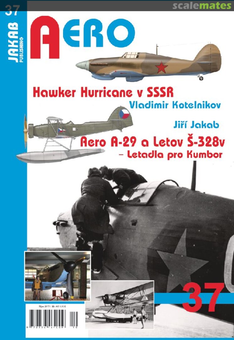 Cover Hawker Hurricane v SSSR; Aero A-29 a Letov Š-328v - Letadla pro Kumbor 37 Jakab Publishing Cover Hawker Hurricane v SSSR; Aero A-29 a Letov Š-328v - Letadla pro Kumbor 37 Jakab Publishing