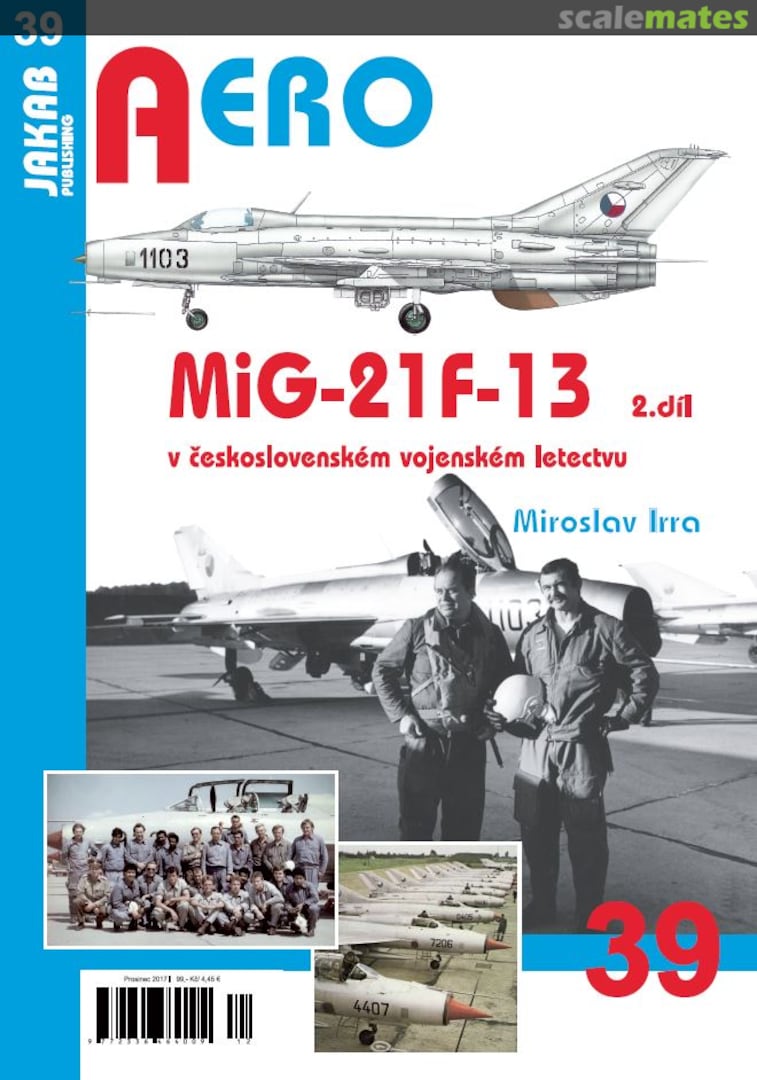 Cover MiG-21F-13 v československém vojenském letectvu 39 Jakab Publishing