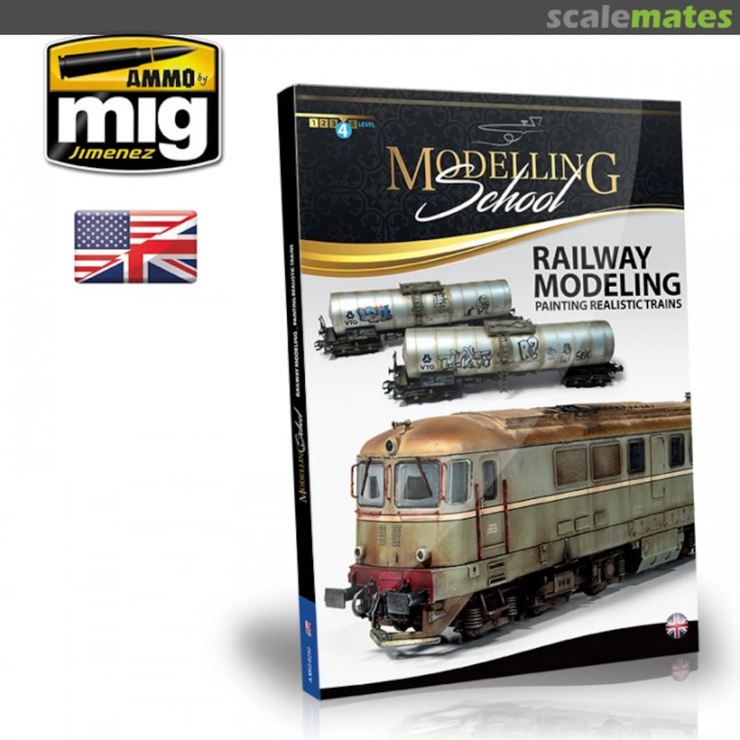 Cover Railway Modeling: Painting Realistic Trains A.MIG-6250 Ammo by Mig Jimenez