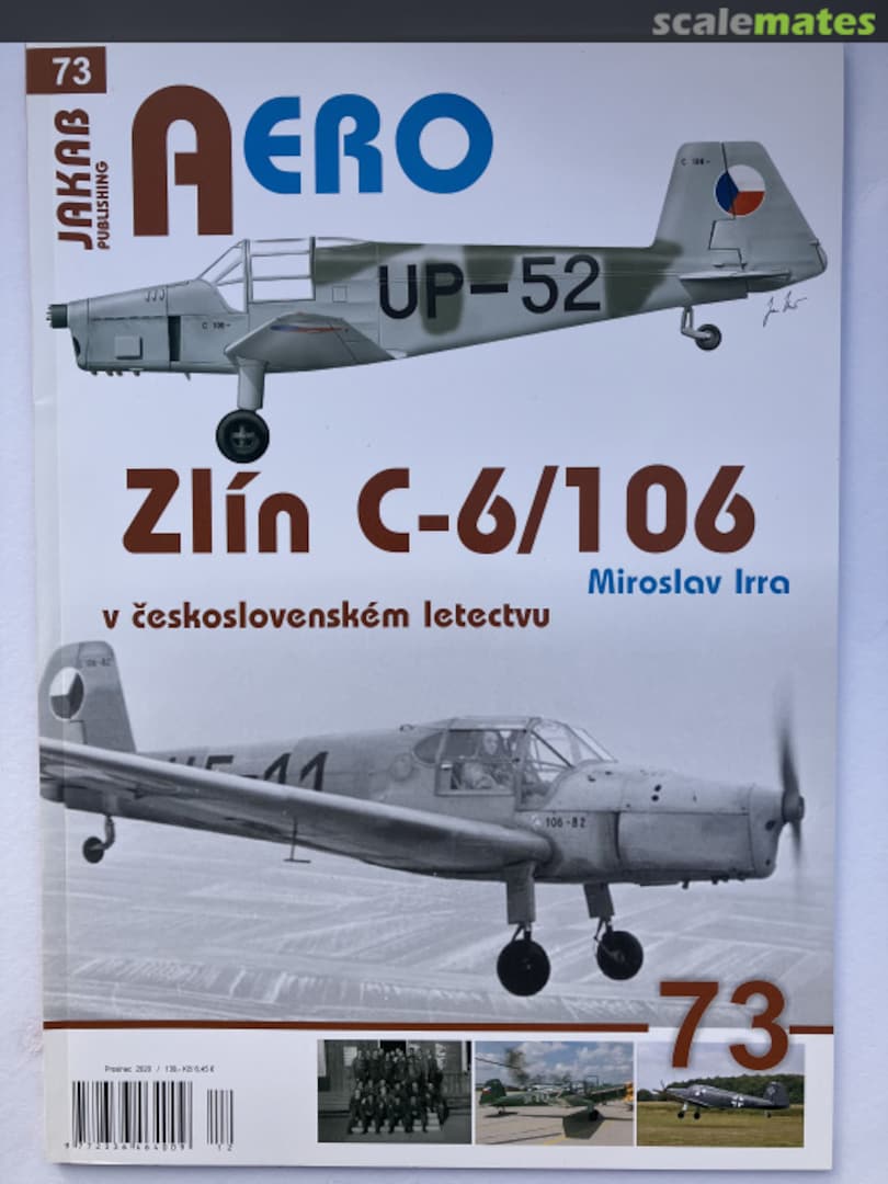 Cover Zlín C-6/106 v československém letectvu 73 Jakab Publishing Cover Zlín C-6/106 v československém letectvu 73 Jakab Publishing