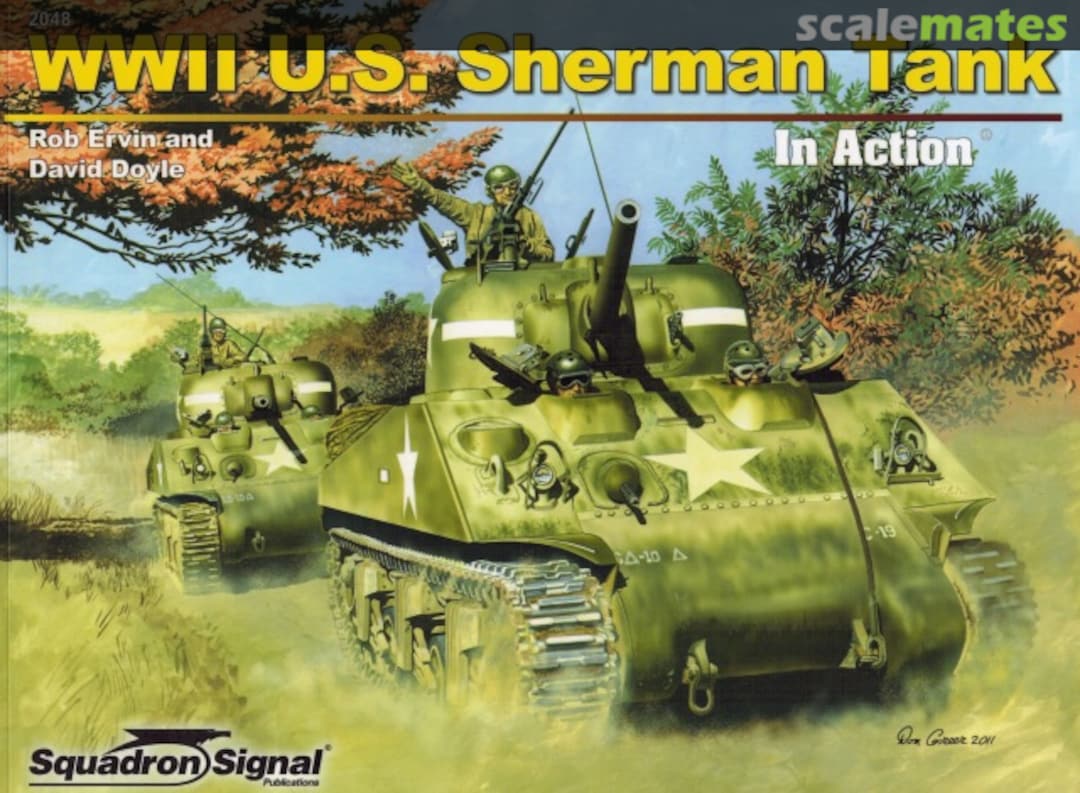 Cover WWII U.S. Sherman Tank 2048 Squadron/Signal Publications Cover WWII U.S. Sherman Tank 2048 Squadron/Signal Publications