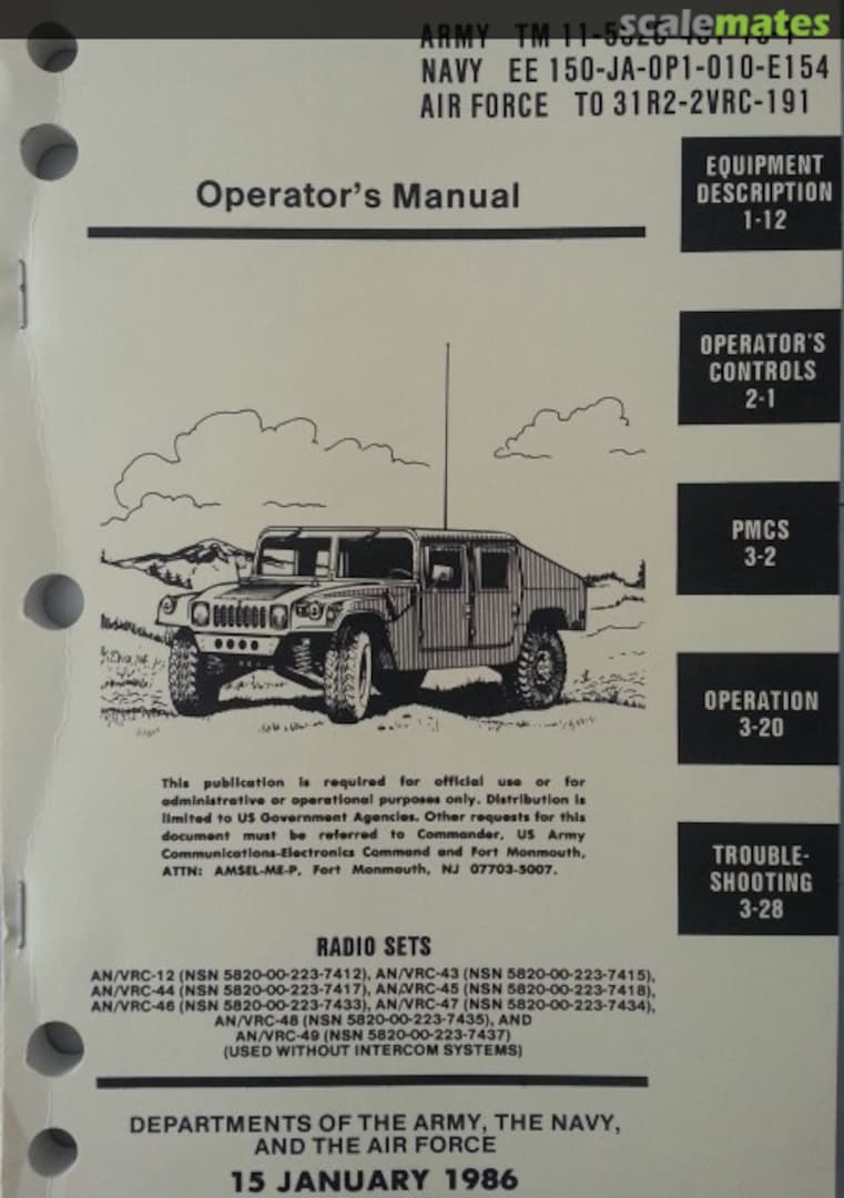 Cover TM 11-5820-401-10-1 N/A Unknown Cover TM 11-5820-401-10-1 N/A Unknown