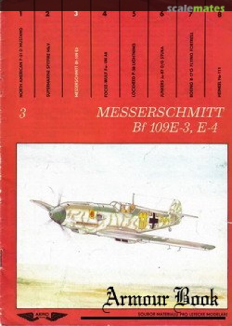 Cover Messerschmitt Bf 109E-3, E-4 3 AEROTEAM Cover Messerschmitt Bf 109E-3, E-4 3 AEROTEAM