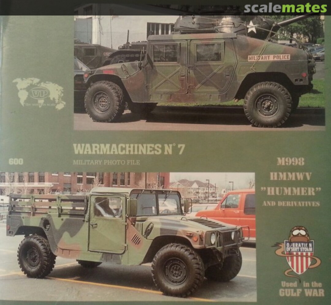 Cover M998 HMMWV "Hummer" And Derivatives 7 | 600 Verlinden Publications Cover M998 HMMWV "Hummer" And Derivatives 7 | 600 Verlinden Publications
