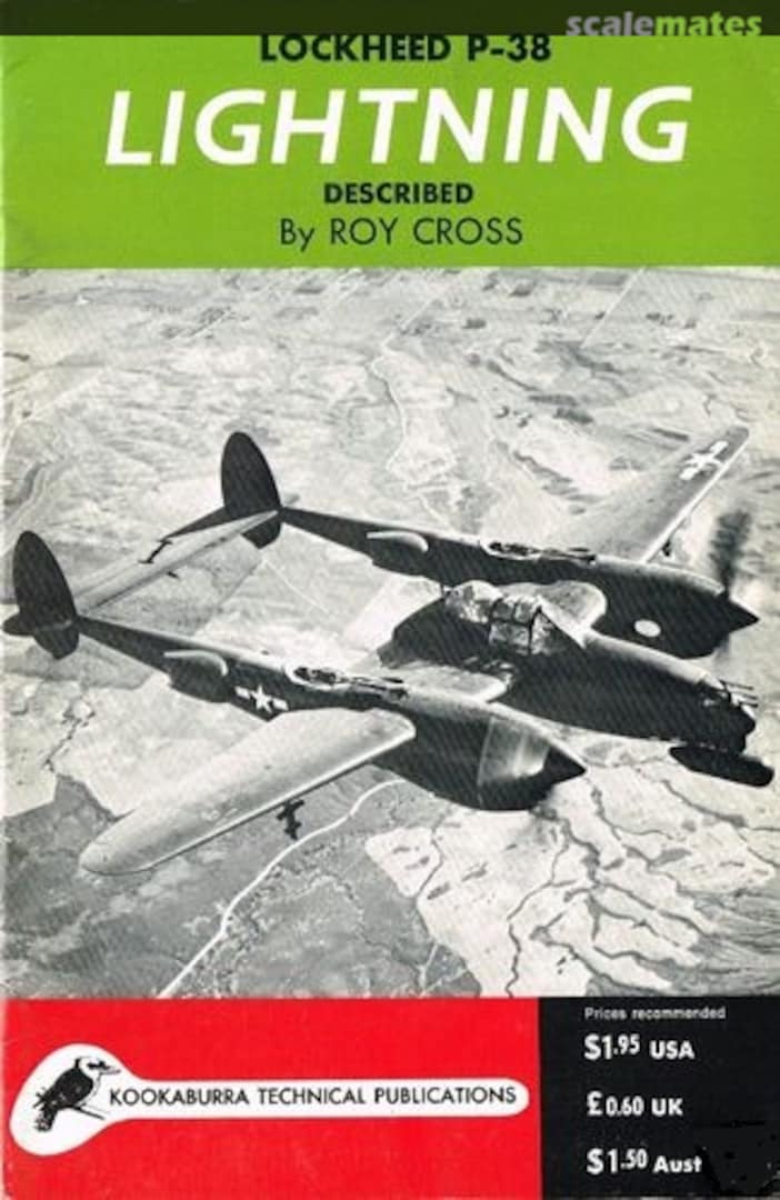 Cover Lockheed P-38 Lightning Described 3 Kookaburra Technical Publications
