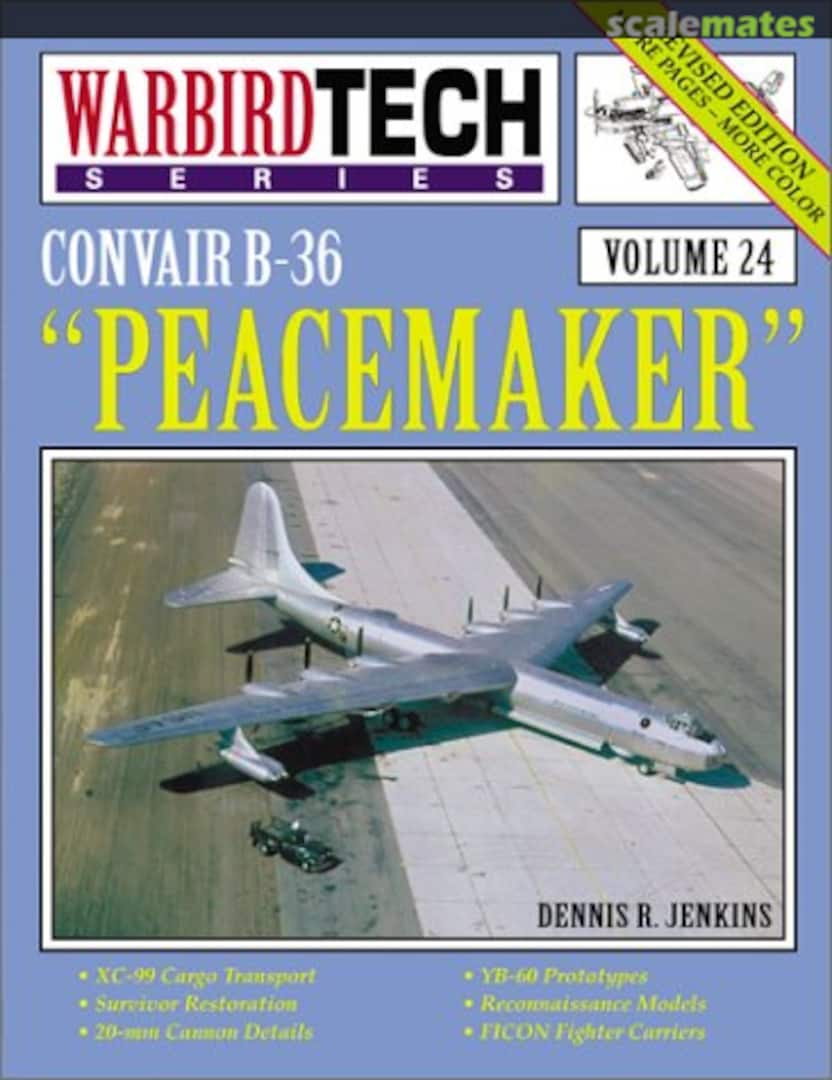 Cover Convair B-36 "Peacemaker" 24 Specialty Press Cover Convair B-36 "Peacemaker" 24 Specialty Press