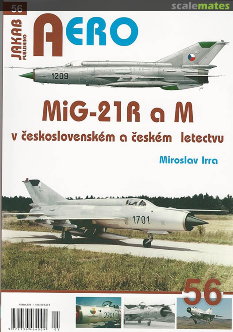 Cover MiG-21R a M v československém a českém letectvu 56 Jakab Publishing