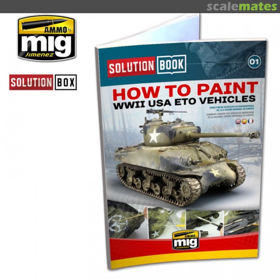 Cover How to Paint WWII USA ETO vehicles A.MIG-6500 Ammo by Mig Jimenez